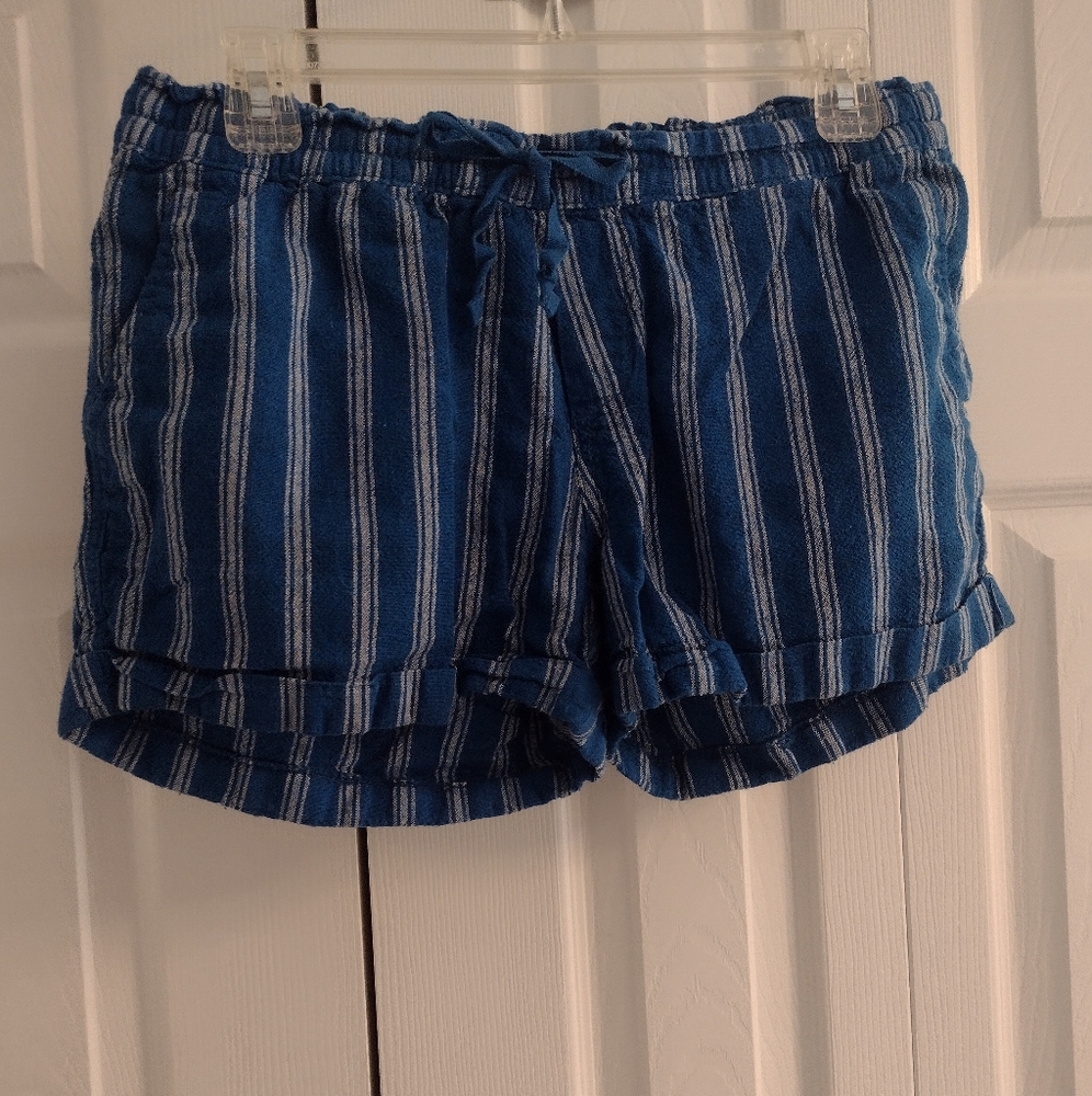 ✨ Old navy striped Pull On shorts Linen Blend, Sz M